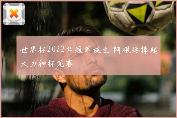 世界杯2022年冠军诞生 阿根廷捧起大力神杯完赛